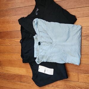 🖤 Shein & Terra & Sky Bundle of 4 Short Sleeve Tees Black & Green 2XL